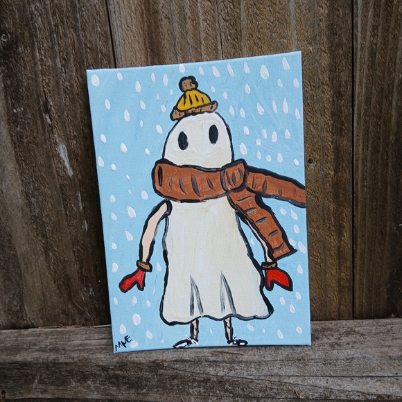 Ghost In Snow Painting - Picture 5 of 9